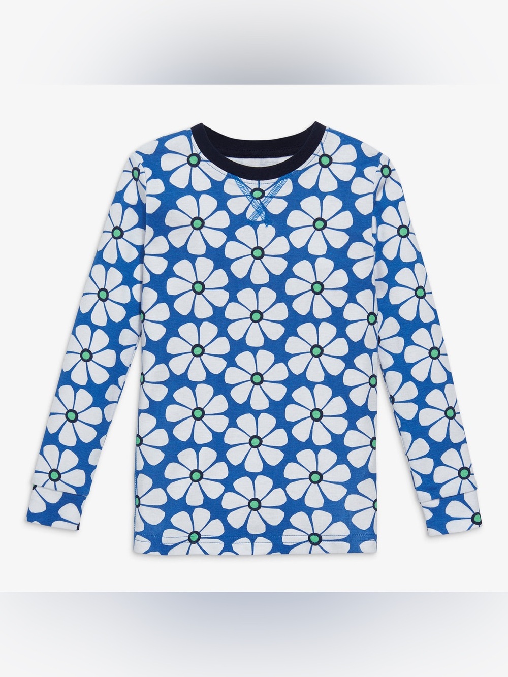 Primary Pajamas Set Blueberry / ivory blooms